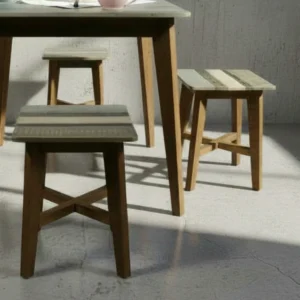 Beatrice breakfast table and stools