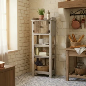 Claude open shelf cabinet