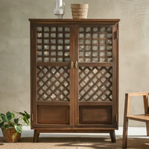 Ibarra double-door capiz cabinet