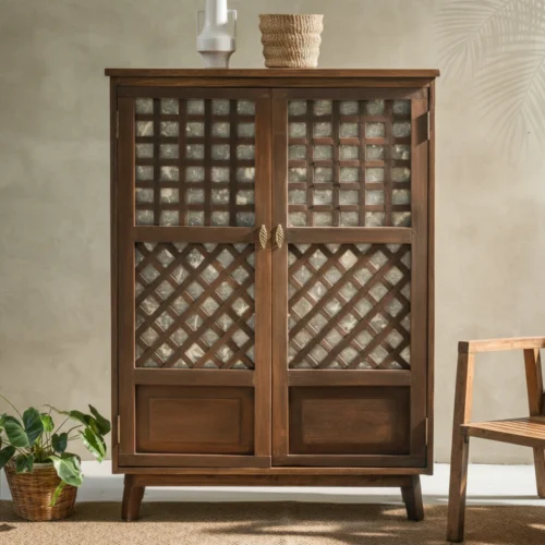 Ibarra double-door capiz cabinet