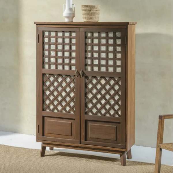 Ibarra double-door capiz cabinet