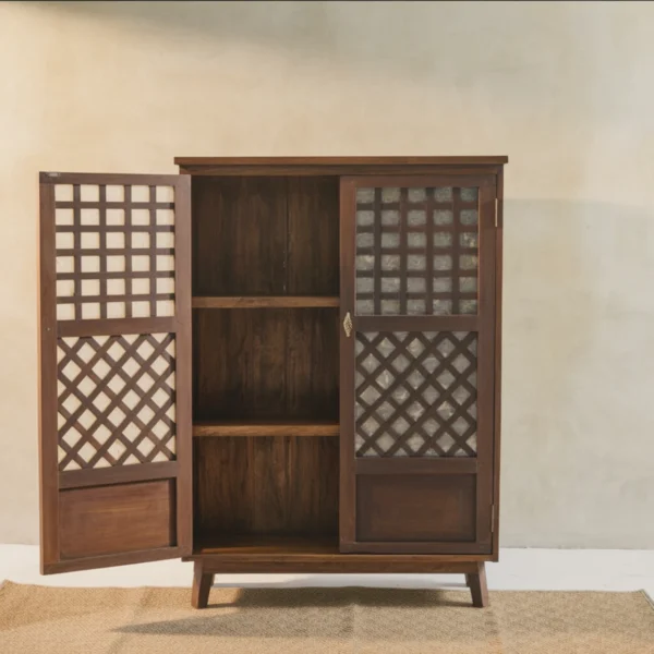 Ibarra double-door capiz cabinet