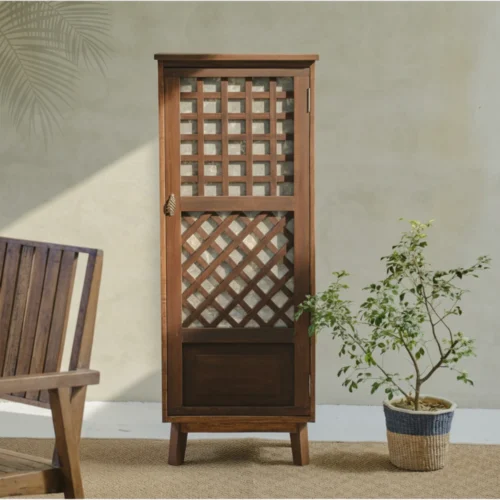 Leonor single door capiz cabinet