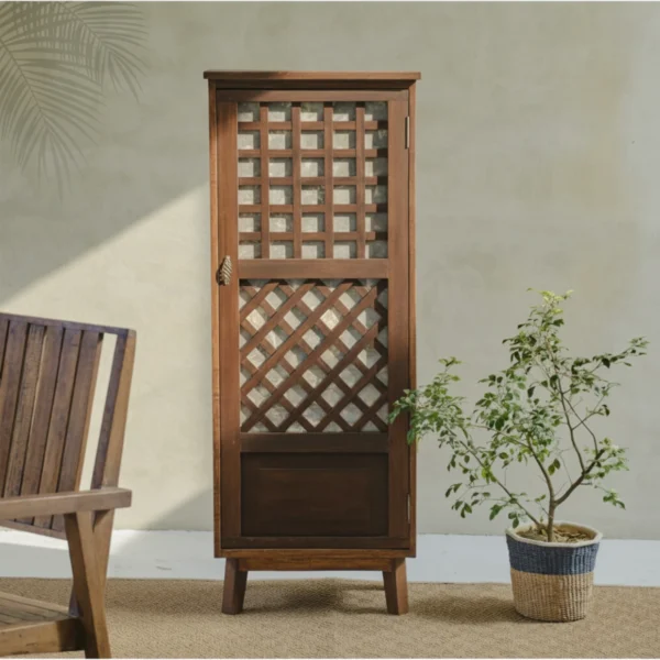 Leonor single door capiz cabinet